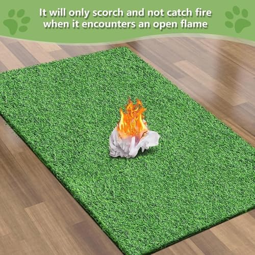Artificial Grass for Dogs Pee Tray Fake Grass Mat for Professional Puppy Potty Trainer Replacement Dog Grass Pad for Indoor and Outdoor 29.1 x 21.1 Inch (Pack of 1)