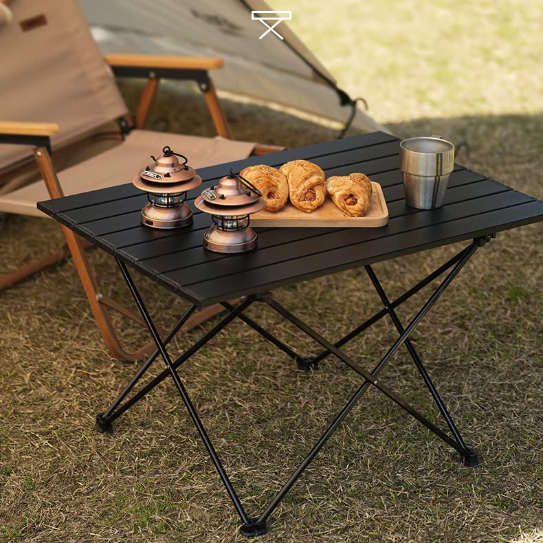 SOUJOY Camping Side Table, Portable Folding Beach Table, Small Aluminum Picnic Backpacking Table for Outdoor Cooking, BBQ, Hiking, Boat, Travel, 15.5''L x 13.8''W x 11.4''H (Pack of 2) - size: 15.5''L x 13.8''W x 11.4''H (Pack of 2)