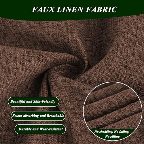 Lounge Chair Cushion Faux Linen Chaise Lounge Cushion with Ties Indoor Long Bench Cushion for Recliner Deck Chair Dormette Swing Bench 63 Inch Coffee - color: Coffee