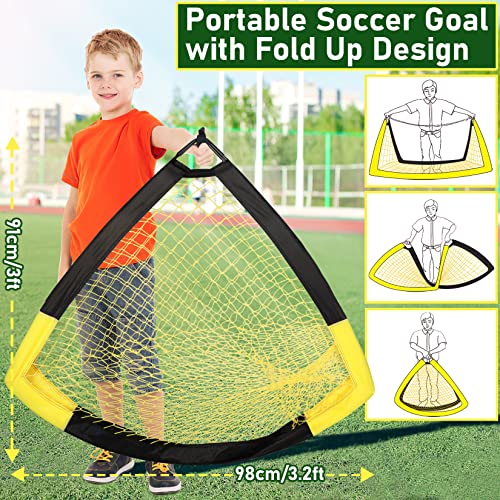 Happy Jump 7x5 FT & 5x3.6 FT Portable Soccer Goal for Youth Players Ages 6–14, Large-Frame Design Built for Long-Term Development, Easy Setup for Backyard, Park or School Training - style: 5x3.6 FT BY-1PC