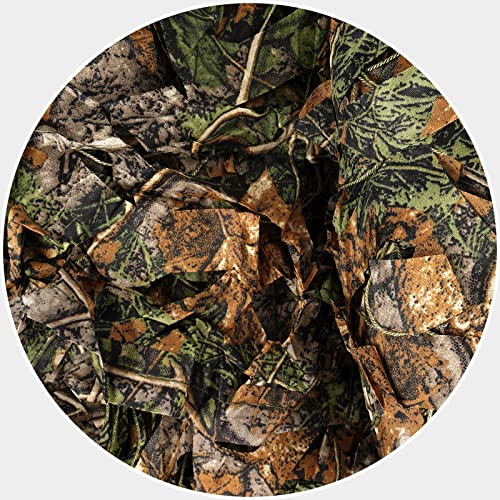 Sposuit Camo Netting - Camouflage Net 10x20 20x20 10x10 5x10 5x20, Military Camo Netting for Hunting Bulk Roll, Camo Tarp Sunshade Net for Party Decorations, Sunshade, Camping Ghillie Netting - color: Simulation Leaf, size: 10ft x 10ft(3M x 3M)
