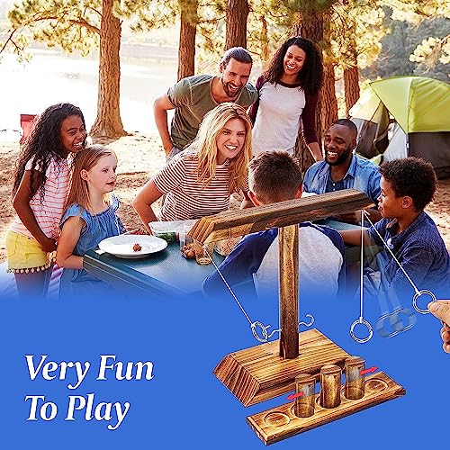 DreamToyz Ring Toss Games for Adults, Yard Games, Patio Decor, Outdoor Indoor Games, Wooden Hook and Ring Game for Bars, Home, Party, 15.7" X 13" Large Size - color: 15.7" X 13" Large Size