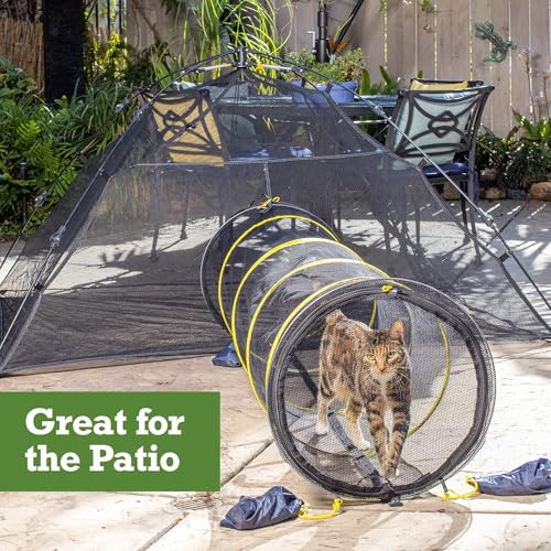 Product Image Outback Jack Outdoor Cat Enclosures for Indoor Cats (Portable Cat Tent, Outdoor Cat Tent, Cat Tunnel, and Playhouse) Play Tents for Cats, Outside Enclosure (Kitty Compound Play House) - style: Kitty Compound Play House