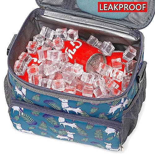 GYEUKHAM Insulated Lunch Bag for Adult/Women/Men, Reusable Large Lunch Box Cooler Soft Leakproof Tote, Thermal Meal Prep Lunch Pail with Adjustable Shoulder Strap for School/Travel/Office, Alpaca - color: Alpaca