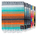Benevolence LA Authentic Handwoven Mexican Blanket | Yoga Blankets, Outdoor, Picnic, Beach, Camping | Equestrian Saddle | Serape 50x70 inches - Mandarin, Pack of 1 - color: Mandarin