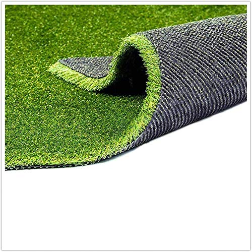 Fas Home Artificial Grass Turf, 0.8" Pile Height Realistic Synthetic Grass, Drainage Holes Indoor Outdoor Pet Faux Grass Astro Rug Carpet for Garden Backyard Patio Balcony - color: 3FT, size: 3FTX5FT