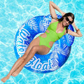 SUNSHINEMALL Inflatable Pool Floats Adult Swimming Rings Pool Floaties Accessories Lake Water Floats Beach Air Sofa Inflatable Lounge Chairs Rafts - color: Blue