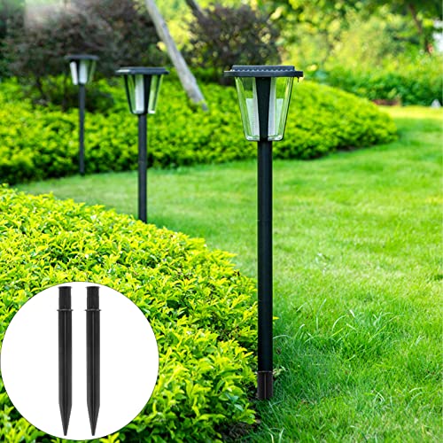 8pcs Plastic Ground Spikes Solar Torch Lights Stake Resistant Spikes Plug Replacement for Garden Lawn Light