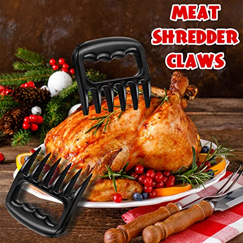 ROMANTICIST 27pcs Heavy Duty Grilling Gifts for Men Dad Fathers Day, Extra Thick BBQ Accessories Tools Set, Stainless Steel Grill Utensils Kit with Meat Claws, Canvas Bag for Outdoor Camping Black - color: Black2