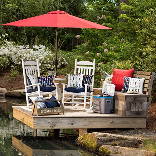 Pillow Perfect Pompeii Solid Indoor/Outdoor Floor Pillow Plush Fill, Weather and Fade Resistant, Floor - 25" x 25", Red, - color: Red Pompeii, size: Floor - 25" x 25"