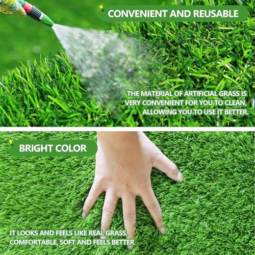 Artificial Grass Rug Turf for Dogs Indoor Outdoor Fake Grass for Dogs Potty Training Area Patio Lawn Decoration - size: 78.74 x 39.37 Inch (Pack of 1)
