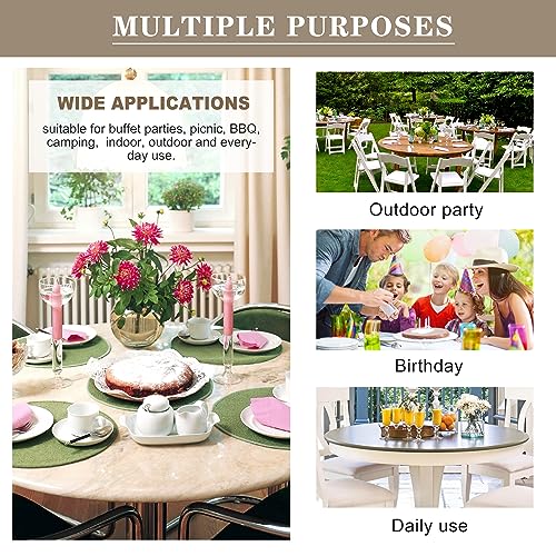 Nasitos 2 Pack Round Table Cloth Protector 60 Inch-Small Round Plastic Table Covers, Waterproof Clear PVC Oil & Spill-Proof Vinyl Circle Tablecloth for Small Coffee Table, Outdoor & Indoor Uses - color: Clear, size: 60 Inch (Round)