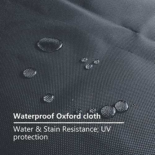 Waterproof Dog Bed Cover, 44" L x 32" W x 4" H, 600D Oxford Fabric, Removable and Washable with Hidden Zippers, Replacement Cover Only Without Stuffings - color: Grey, size: L(44" L × 32" W × 4" H)