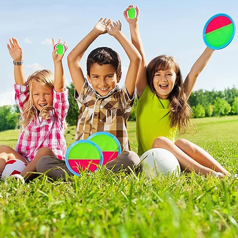Velcro Ball Catch - Velcro Ball and Catch Game,Sticky Paddles and Balls for Kids, Beach Toys Back Yard Pool Outdoor Lawn Games Backyard Camping