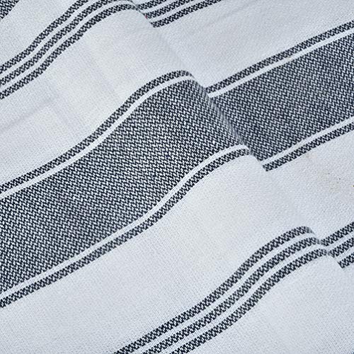 GLAMBURG Peshtemal Turkish Beach Towel Cotton Oversized 36x71 Set of 6 for Adults, Soft Durable Absorbent Extra Large Hammam Bath Sheet - Navy Blue - color: Navy, size: 6 Pack