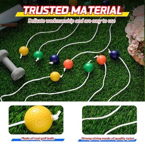 Lenwen 12 Pack Ladder Ball Outdoor Game Ladder Toss Balls Replacement Bolas with Storage Bag for Toss Match Yard Lawn Golf Game, 4 Colors - color: Purple,yellow,green,orange