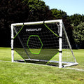 QuickPlay Target Net Lite Soccer Target Net - 5-Zone Shooting Trainer for Backyard & Club Practice - Easy Setup Soccer Training Equipment for Kids to Adults - Durable Mesh for Home Soccer Training - style: 6 x 4'