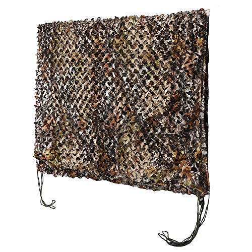 HYOUT Camo Netting Camouflage Net Bulk Roll for Hunting Blinds Ghillie Sunshade, Camping, Military Party Decoration - color: Super Camo 1.0, size: 10x10ft(3M*3M)