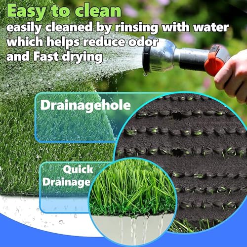 Artificial Grass Rug Turf for Dogs Indoor Outdoor Fake Grass for Dogs Potty Training Area Patio Lawn Decoration (29 x 20 Inch (Pack of 2)) - size: 29 x 20 Inch (Pack of 2)