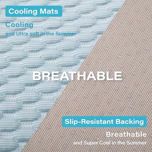 MICROCOSMOS Pet Cooling Mat & Sleeping Pad- Breathable Bubble Surface, EZ Clean. Keep Cooling for Pets, Kids and Adults in Summer.(BlueWhite, 40" x 28") - color: BlueWhite, size: 40" x 28"