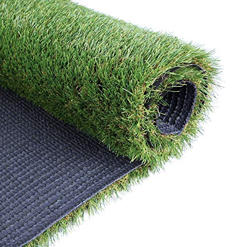 Petgrow Synthetic Artificial Grass Turf Lawn 6 x 18ft, 1.38" Outdoor/Indoor Fake Grass Rug Astroturf for Dogs,Faux Grass Rug with Drainage Holes/Custom Size Provided - color: 6ft, size: 6 x 18ft