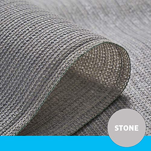 Coolaroo 90% UV Block Heavy Duty Sun Protection Fabric - Breathable Outdoor Shade Cover for Pergolas, Patios, Pets, Vehicles, and Play Areas, Tear-Resistant HDPE, 6ftx50ft Roll, Stone - color: Stone, size: 6' X 50'