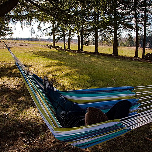 Vivere BRAZ230 Double Brazilian Hammock, Plumeria - color: Plumeria