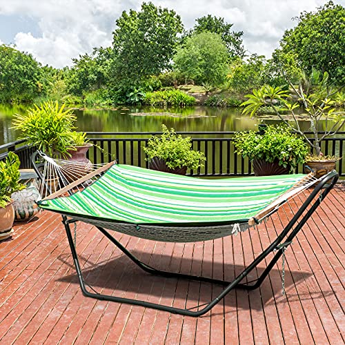 Giantex Universal 2 Person Hammock Stand Only, Heavy Duty Steel Hammock Frame Fits 9-13 Ft Hammock, 450LBS Capacity, Multi-Use Hammock Stand for Indoor Outdoor Yard Patio Deck