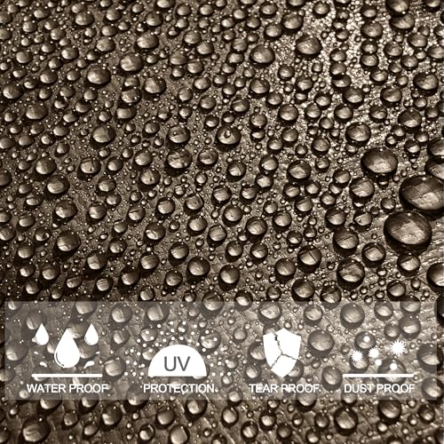 STARPYNG-7 Mil Brown/Blue 10x12 Feet Tarp-Multifunctional Waterproof Tarpaulin-Waterproof, UV Resistant, Rip and Tear Resistant, Poly Tarpaulin with Reinforced Edges for Cover - color: Brown/Blue, size: 10x12FT