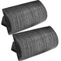 Zero Gravity Chair Set of 2 Replacement Pillow Headrest with Elastic Band, Universal Soft Removable Padded Cushion Head Pillow for Zero Gravity Lounge Chair, Folding Patio Lawn Recliner Chair, Grey - color: Grey, size: 2 Pack