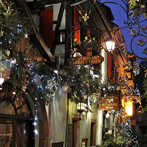 Solar String Lights Outdoor, 200LED 72Ft 8 Modes Outside Lights Solar Christmas Lights Waterproof Starry Fairy Lights Ambiance Lighting for Patio Garden Wedding Party Christmas Decor (White) - color: White, size: 72ft