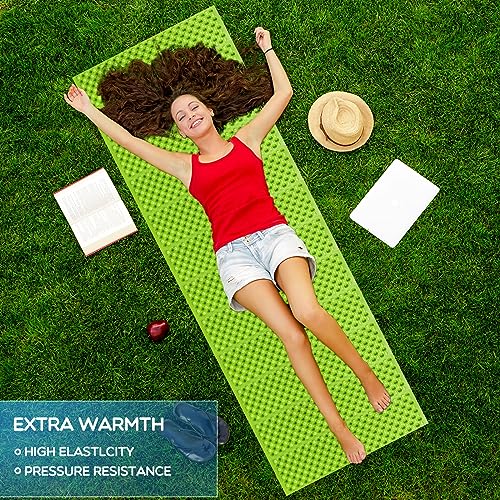 Foam Camping Pads for Sleeping, Foldable Closed Cell Foam Camping Mattress, Waterproof Outdoor Sleeping Mat for Ultralight Backpacking Thru-Hiking - color: 2 Packs