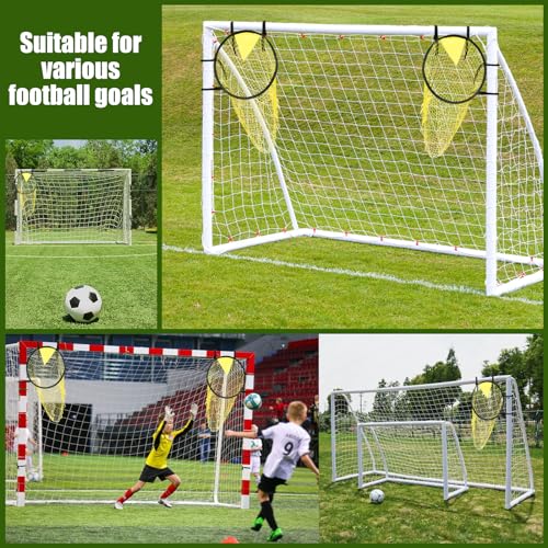 Football Target Net, Easy to Attach and Detach Soccer Goal Net for Goal Training and Accuracy Practice - color: 2 Pcs