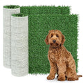 GLOBREEN Dog Grass Pee Pad - 23 x 18 Inches Replacement Artificial Grass Patch for Dogs Potty Tray, Reusable Pets Fake Turf, Anti Odors & High Drainage, 2 Packs - size: 23"x18"