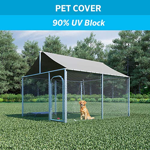 Coolaroo 90% UV Block Heavy Duty Sun Protection Fabric - Breathable Outdoor Shade Cover for Pergolas, Patios, Pets, Vehicles, and Play Areas, Tear-Resistant HDPE, 6ftx50ft Roll, Stone - color: Stone, size: 6' X 50'
