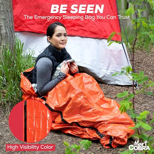 Emergency Sleeping Bag for Survival Gear and Supplies Life Bivy Sack Waterproof Mylar Emergency Blankets for Survival Kit Car Camping Gear Hiking Tac Bivvy Go Bags Supplies Sleep Sacks Shelter - size: [3 Pack]