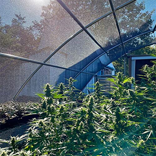 40% Sunblock Shade Cloth for Plants Cover, 6.5 x 10 FT Black Shade Net with Grommets, UV Resistant Sun Shade Mesh Fabric for Greenhouse, Pergola, Kennel, Patio, Garden and Balcony - color: 40% Blcak, size: 6.5 X 10 FT