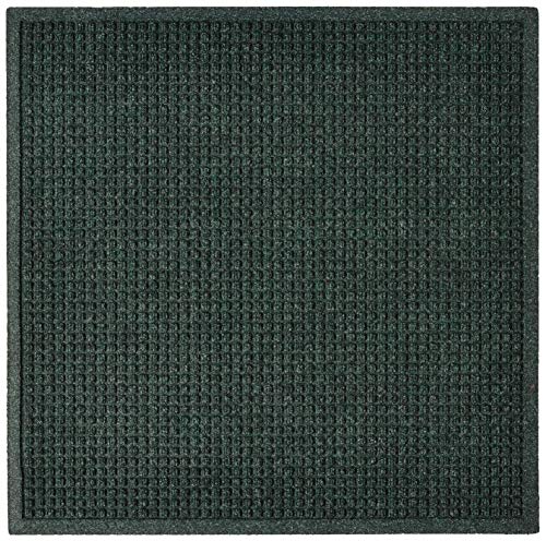 Hudson Exchange (35"x35", Evergreen) Waterhog Fashion Scraper Entry Square Floor Mat - color: Evergreen