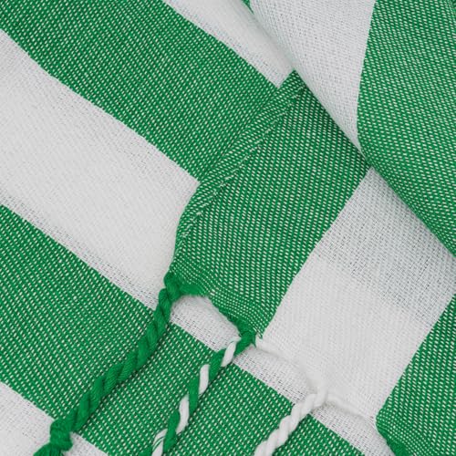 Set of 6 Turkish Beach Towel, Cotton Beach Towels, 36 x 71 Inches Turkish Towel, Sand Free, Quick Dry, Lightweight Beach Towels for Adult Green - color: Green, size: 6 Pack