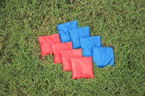 Triumph Sports 2x4 and 2x3 Solid Wood Premium Cornhole Sets - Poplar Veneer Plywood - Solid Wood Rear Legs - Interior Bag Storage - 8 Bags Included - color: 2x3 Solid Wood