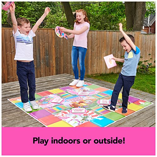 Spin Master Games, Candy Land Giant Edition, Preschool Game for Indoor & Outdoor Fun with Big Oversized Board, for Family and Kids, 2-4 Players, Ages 4 & Up - style: Spin Master Games