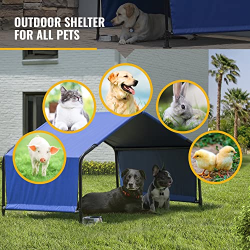 ShelterLogic 4' Outdoor Pet Shade, Versatile Pet Canopy Tent for Dogs, Cats, Small Animals and Livestock, Blue - size: Medium