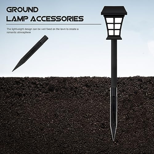 Uonlytech 10Pcs Solar Light Stakes Replacement Durable Plastic Ground Spikes for Garden Lamps Outdoor Pathway Solar Lamp Support Accessories Easy Install 6.10In - size: 16X1.7CM