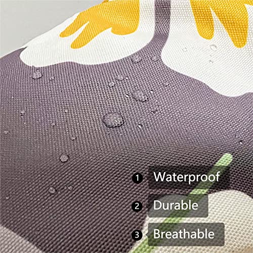 Srutirbo Waterproof Outdoor Bench Cushion, 48"x20", Swing Cushion Patio Furniture Cushions 3 Seater, for Garden Patio Furniture Lounger Bench (Flower, 48x20 in) - color: Flower