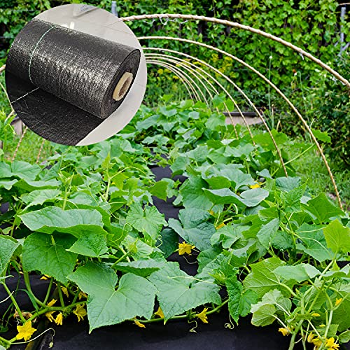 UWIOFF 4ft x 100ft Garden Weed Barrier Landscape Fabric, Premium Ground Cover Weed Blocker Fabric Gardening Mat, Superior Weed Control for Vegetable Garden, Flower Bed, Mulch - size: 4ft X 100ft