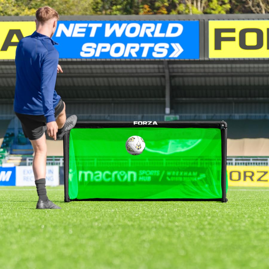 FORZA POD Goal Lite | Lightweight ALU40 Portable Soccer Goal – Assembles in Seconds – Perfect for Training, Matches & Backyard Play – Sizes: 4ft, 5ft & 6ft - color: Fluro Green, size: 6 x 3