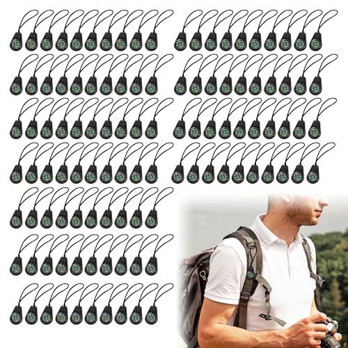 110 Pcs Mini Survival Compass Outdoor Camping Hiking Pocket Compass Mini Compass Party Favor for Paracord Bracelet Necklace Key Chain Outdoor Activities Hiking Accessory（Black）