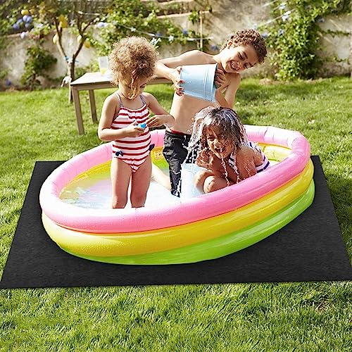 VERIMP Hot Tub Mat, Swimming Pool Mat, Square Pool Liner Pad for Above Ground Swimming Pools, Anti-Slip Water Absorb Felt Mat for Outdoor Or Indoor 4 Meters/13.12ft