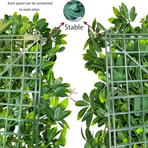 ODTORY Artificial Plant Wall Roll: 40X120 in (33.5 sqft) UV-Anti Ivy Privacy Fence Screen Faux Greenery Panels Backdrop Boxwood Ivy Vine Leaf Hedge Fence for Indoor Outdoor Green Decor - size: 40 in x 120 in- Vine Leaf 2