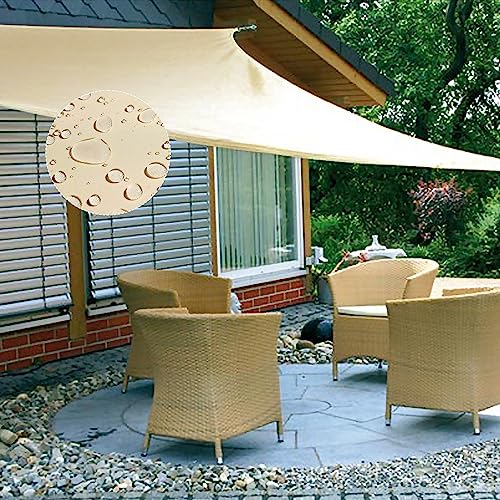 KALINCO Sun Shade Sail, Waterproof Shade Sail, 10'x10' x10' Triangle Sunscreen Awning Canopy, 95% UV Blocking Sun Shade Canopy with Free Rope for Outdoor Garden Patio Party Playground - size: 10'x10'x10'